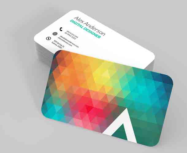 Round Corner Business Cards